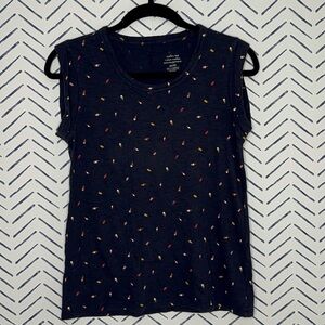 Banana Republic Malibu Slug Tee Popsicle Print size XS Loose Fit